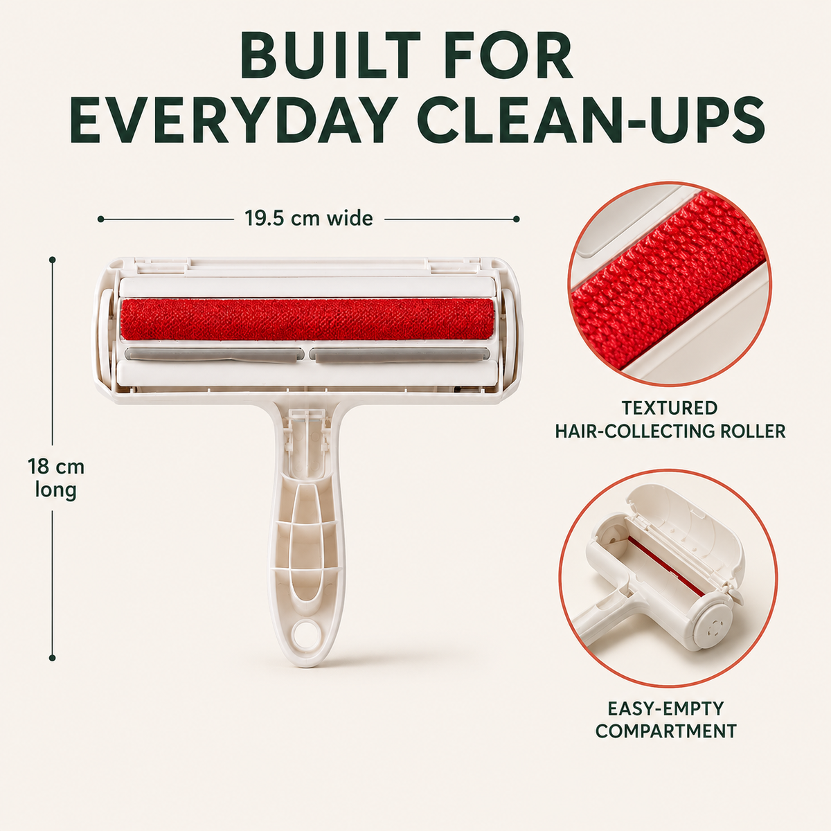 Reusable Pet Hair Roller