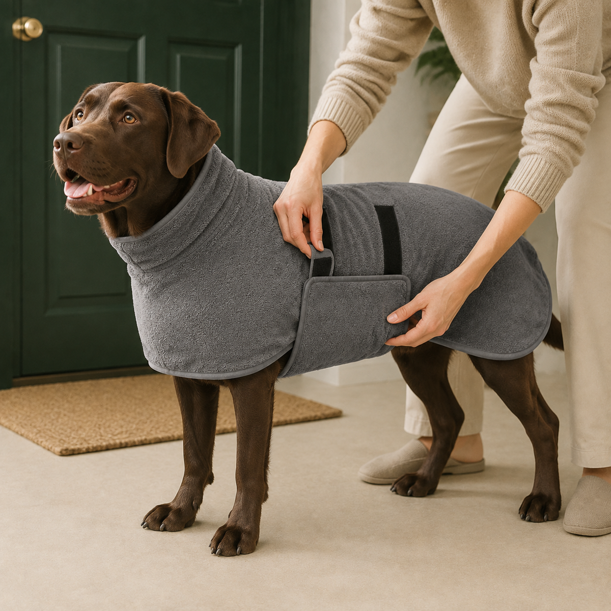 Quick-Dry Dog Robe